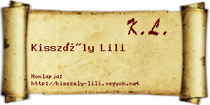 Kisszély Lili névjegykártya